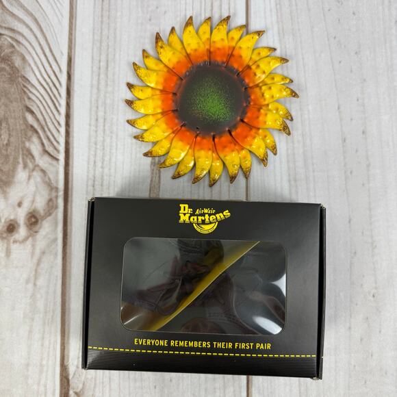 Dr Martens 1460 Crib Black Leather Baby Boots Shoes Mini Size 3C - Picture 2 of 3